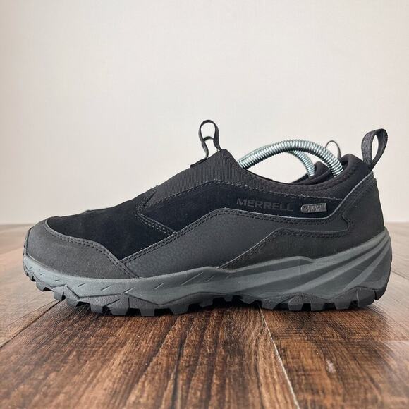 Merrell Icepack Polar Moc Waterproof Suede Slip On Shoe J95057 Size 8.5 Black main image 7